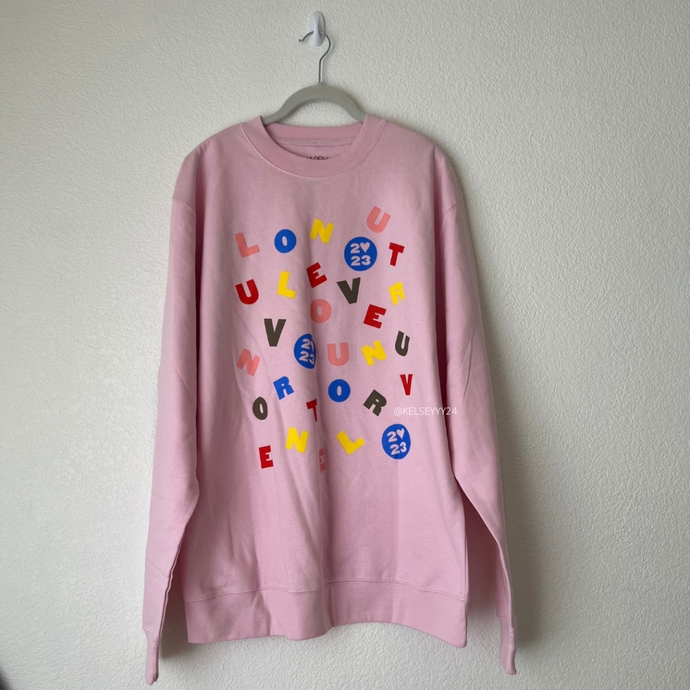 Harry Styles Pink Love Soup Crewneck